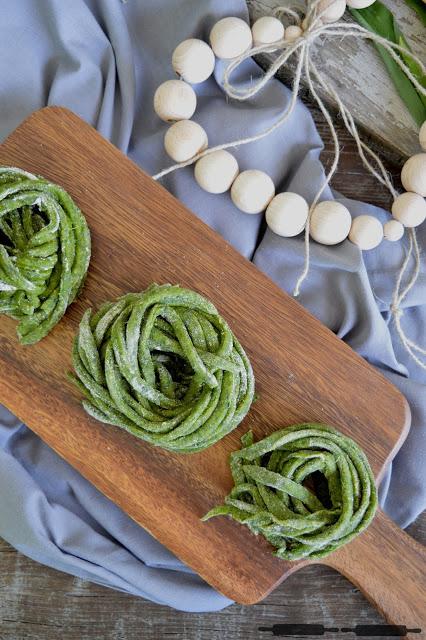Bärlauch Pasta selbstgemacht / homemade Wild Garlic Pasta Bärlauch Pasta selbstgemacht / homemade Wild Garlic Pasta