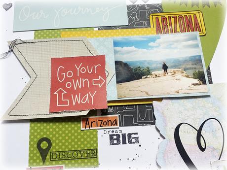 Scrapbook Layout with DCWV and Viva Las VegaStamps!