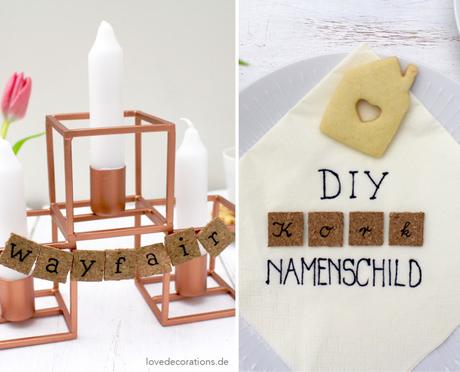 DIY Kork Namensschilder mit Wayfair* DIY Kork Namenschild 16