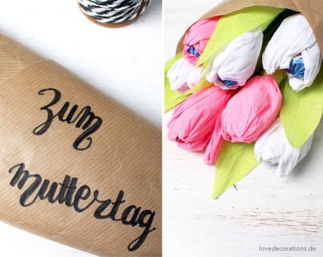 DIY Tulpen mit Bonbons – Der etwas andere Blumenstrauß zum Muttertag Tulpenstrauß Bonbons Muttertag 22