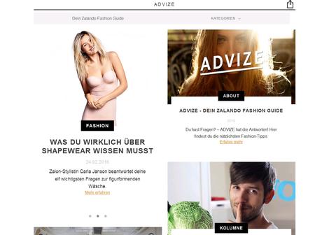 {Vorstellung} Das neue Fashion Magazin Advize by Zalando.