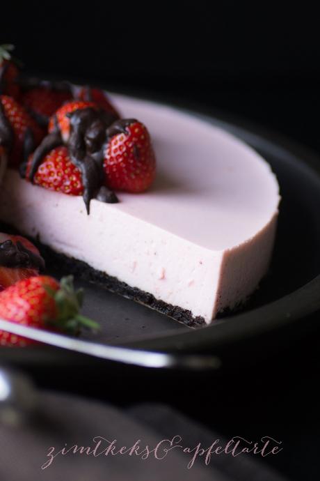 „Bake together“   No-bake Strawberry-Cheesecake mit OREO-Boden