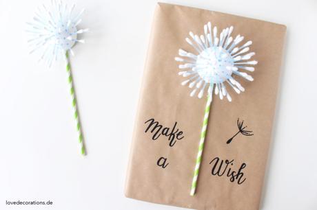 DIY Geschenkverpackung: Die Pusteblume und zu welcher Auspack-Gruppe ich gehöre DIY Geschenkverpackung Pusteblume