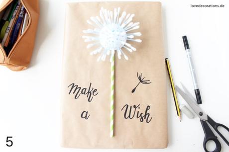 DIY Geschenkverpackung: Die Pusteblume und zu welcher Auspack-Gruppe ich gehöre DIY Geschenkverpackung Pusteblume