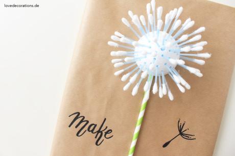 DIY Geschenkverpackung: Die Pusteblume und zu welcher Auspack-Gruppe ich gehöre DIY Geschenkverpackung Pusteblume