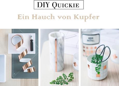 [DIY - Quickie] Schnelle Deko mit Kupferschneckenband