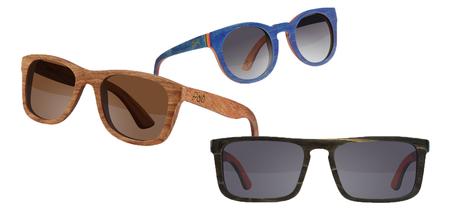 Sonnenbrillen aus Holz