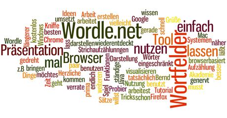 Wortfelder erstellen mit Wordle.net (von Bernd Schnücker)