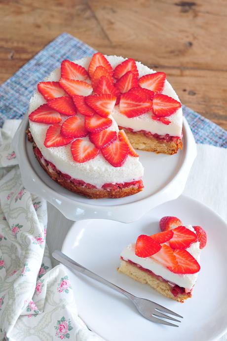 Erdbeer-Joghurt-Torte milchfrei & fructosearm