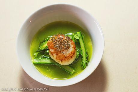 Spargeltee | Ziegenbutter | Jakobsmuschel | Waldmeister Spargeltee | Ziegenbutter | Jakobsmuschel | Waldmeister