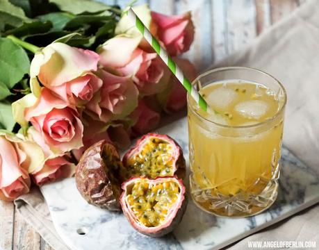 [drinks...] Passionfruit Rose Green Ice Tea
