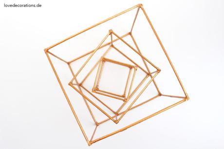 DIY Deko Cube aus Grillspießen