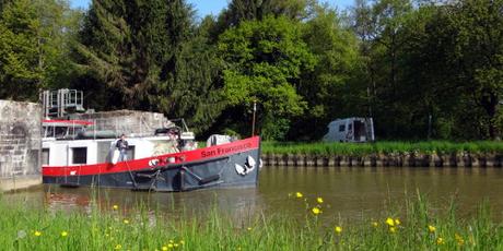 Rhein-Marne-Kanal: heute am Rhein Rhone Kanal