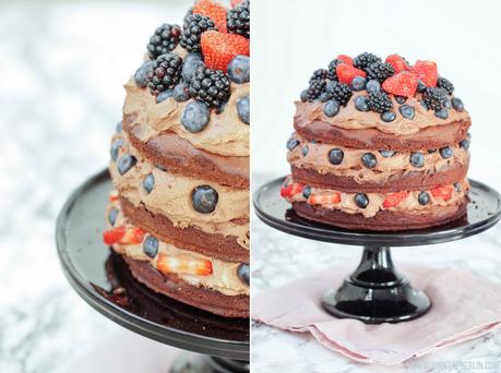 [bakes...] Very Berry Chocolate Naked Cake