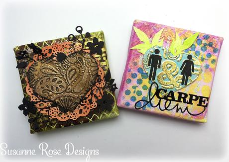 Mixed Media Canvases with WOW! Embossing Powders