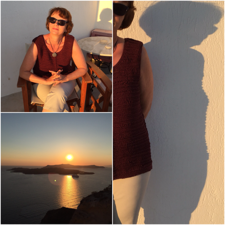 Premiere auf Santorini – oder – Leichte Maschen, luftig gestrickt