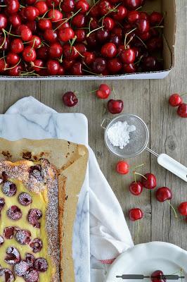 Rustikaler Cheesecake mit Kirschen / Rustic Cherry Cheesecake