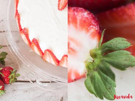 White Cheescake – ein himmlischer Käsekuchen mit Erdbeeren