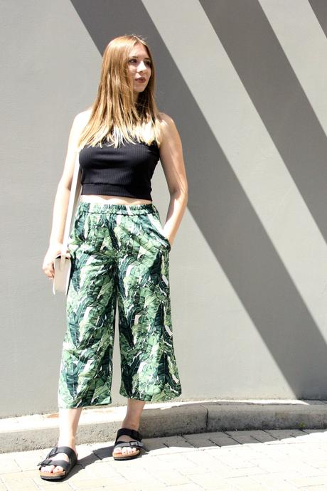 Floral Culotte with Crop Top