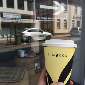 Cappuccino to go Samocca Branding - Walsrode Restaurants
