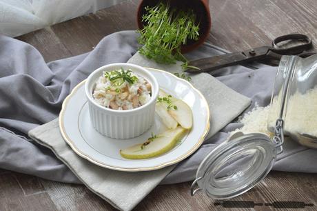 Bohnen Risotto mit Birnen und Kresse / Beans Risotto with Pears Bohnen Risotto mit Birnen und Kresse / Beans Risotto with Pears