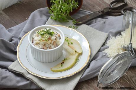 Bohnen Risotto mit Birnen und Kresse / Beans Risotto with Pears Bohnen Risotto mit Birnen und Kresse / Beans Risotto with Pears