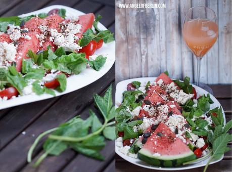 [cooks...] Water Melon Feta Salad with Berry Flavour {Big Flavour}