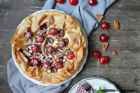 Old-fashioned Strudel Cheesecake mit Kirschen Old-fashioned Strudel Cheesecake mit Kirschen