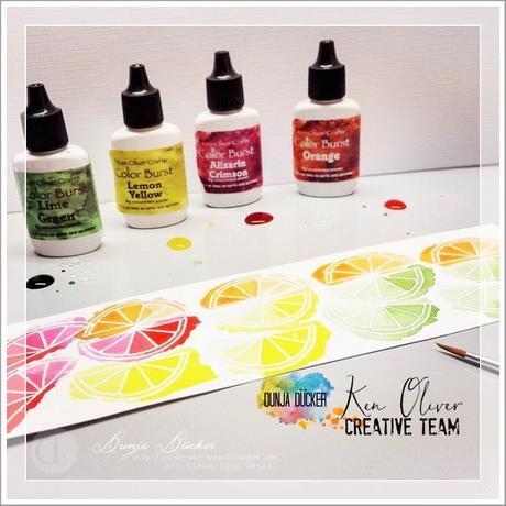 Cards und More Blog Hop 'Your Style' | Ken Oliver Color Burst Fruit Slices