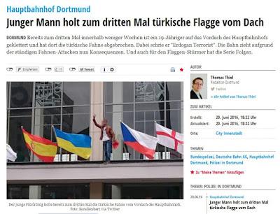 Dortmund zeigt Flagge: Protest gegen die Türkei ist gefährlicher als das Ausrauben der Bürger