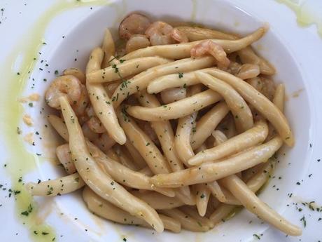 23a_Abendessen-istrische-Pasta-mit-Shrimps-Restaurant-Amfora-Rovinj-Istrien-Kroatien