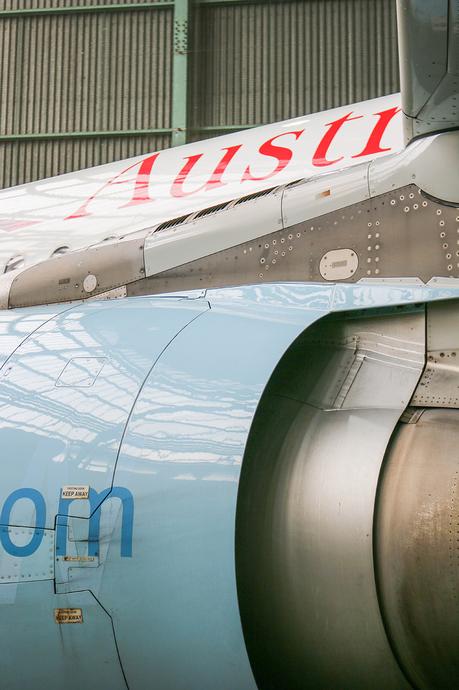 Von Flugangst, dem Besuch in der Austrian Airlines Werft & Dinner in einer Boing 777 Von Flugangst, dem Besuch in der Austrian Airlines Werft & Dinner in einer Boing 777