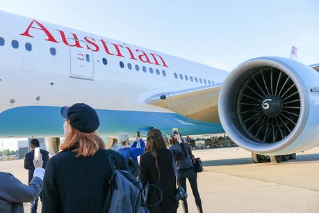 Von Flugangst, dem Besuch in der Austrian Airlines Werft & Dinner in einer Boing 777 Von Flugangst, dem Besuch in der Austrian Airlines Werft & Dinner in einer Boing 777