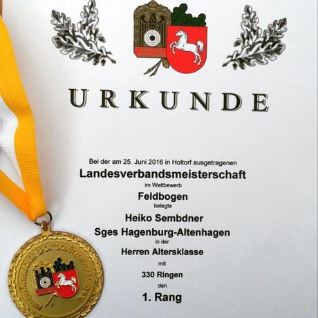 LM Feldbogen Medaille Urkunde