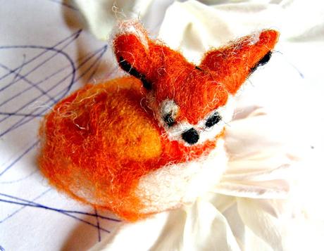 #creadienstag - ein Fuchs aus Nadelwolle
