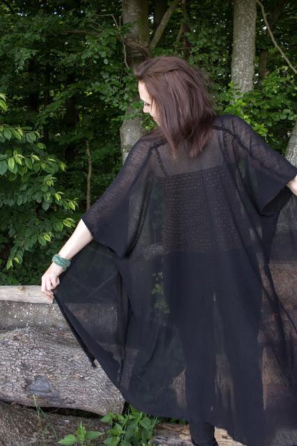 DIY | Kimono aus Strickstoff selbst nähen | Schnittmuster gratis