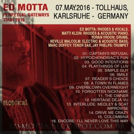 Ed Motta // KARLSRUHE // Live in Germany 2016 // Bootleg // free download Ed Motta // KARLSRUHE // Live in Germany 2016 // Bootleg // free download
