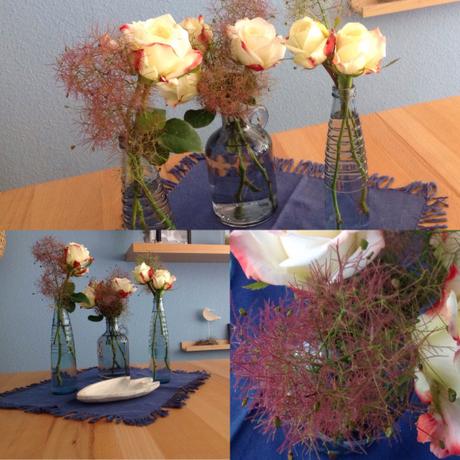 Friday-Flowerday – oder – Weiße Rosen für den griechischen Abend