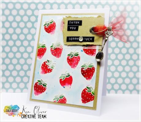 ► Strawberries anyone?? ◄ Color Burst meets Jane's Doodles