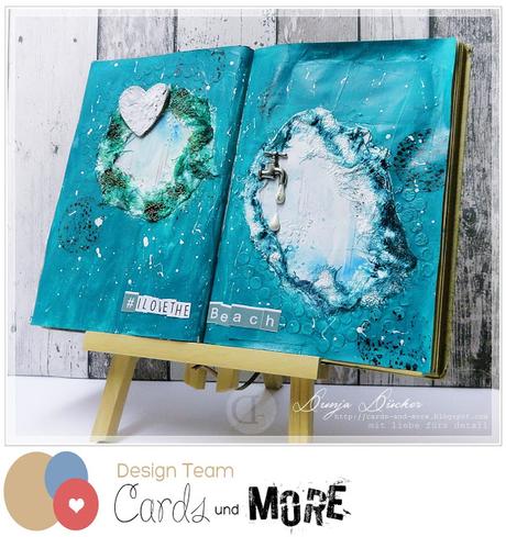 Cards und More Shop Blog Challenge NO.2 | Moodboard | Mixed Media Journal
