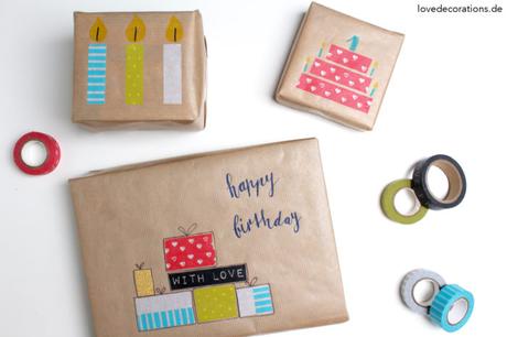 DIY Geschenkverpackung mit Washi Tape