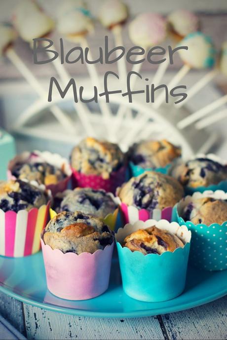 Blaubeer Muffins mit weißer Schokolade Blaubeer Muffins mit weißer Schokolade