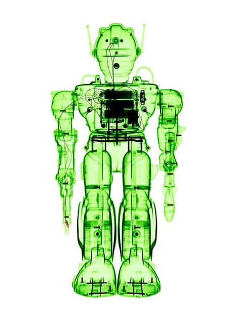 Lumas Art Now BRENDAN FITZPATRICK X-ray of a Toy Robot - Zadak