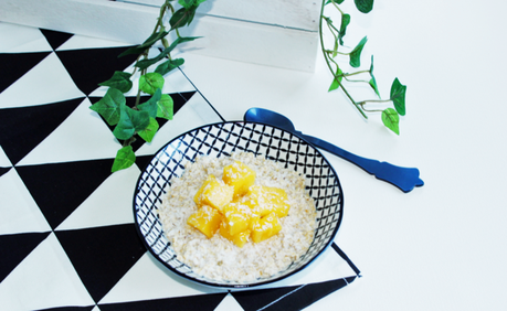 Pimp Your Porridge - Porridge aus Kokosdrink und Mango