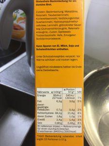 Glutenfreie Artikel beim Discounter – LIDL ist Vorreiter in Europa Zutaten Brotbackmischung Dunkel bei LIDL