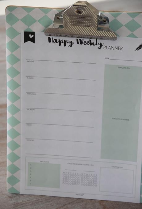 gut geplant mit dem Happy Weekly Planner