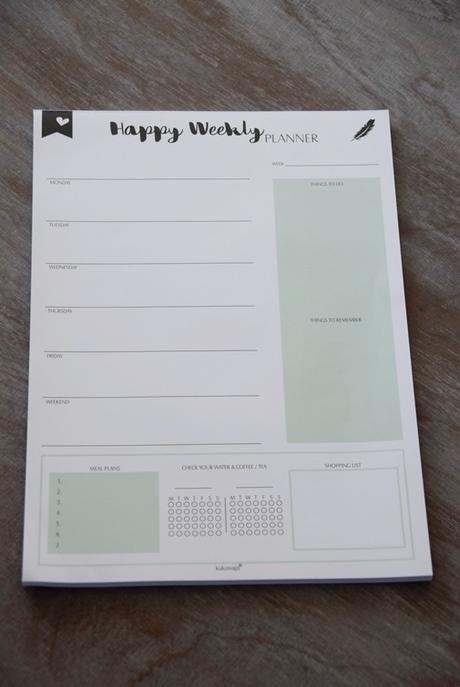 gut geplant mit dem Happy Weekly Planner