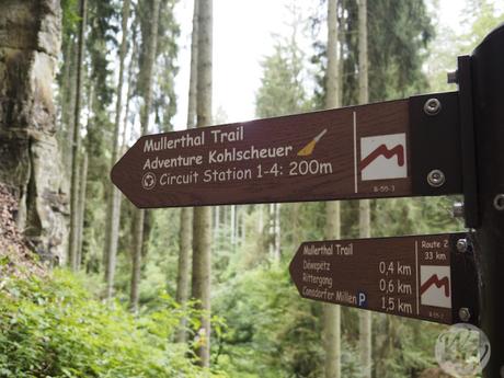 Auch hier auf dem Müllerthal Trail sind die Wege gut ausgeschildert