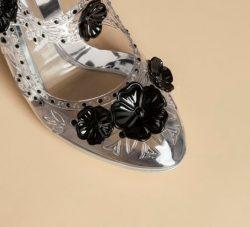 Luxus-Schuhe im transparenten Design