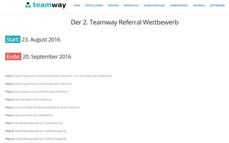 AB HEUTE: Referral Wettbewerb bei TeamWay und Traffic-Wave